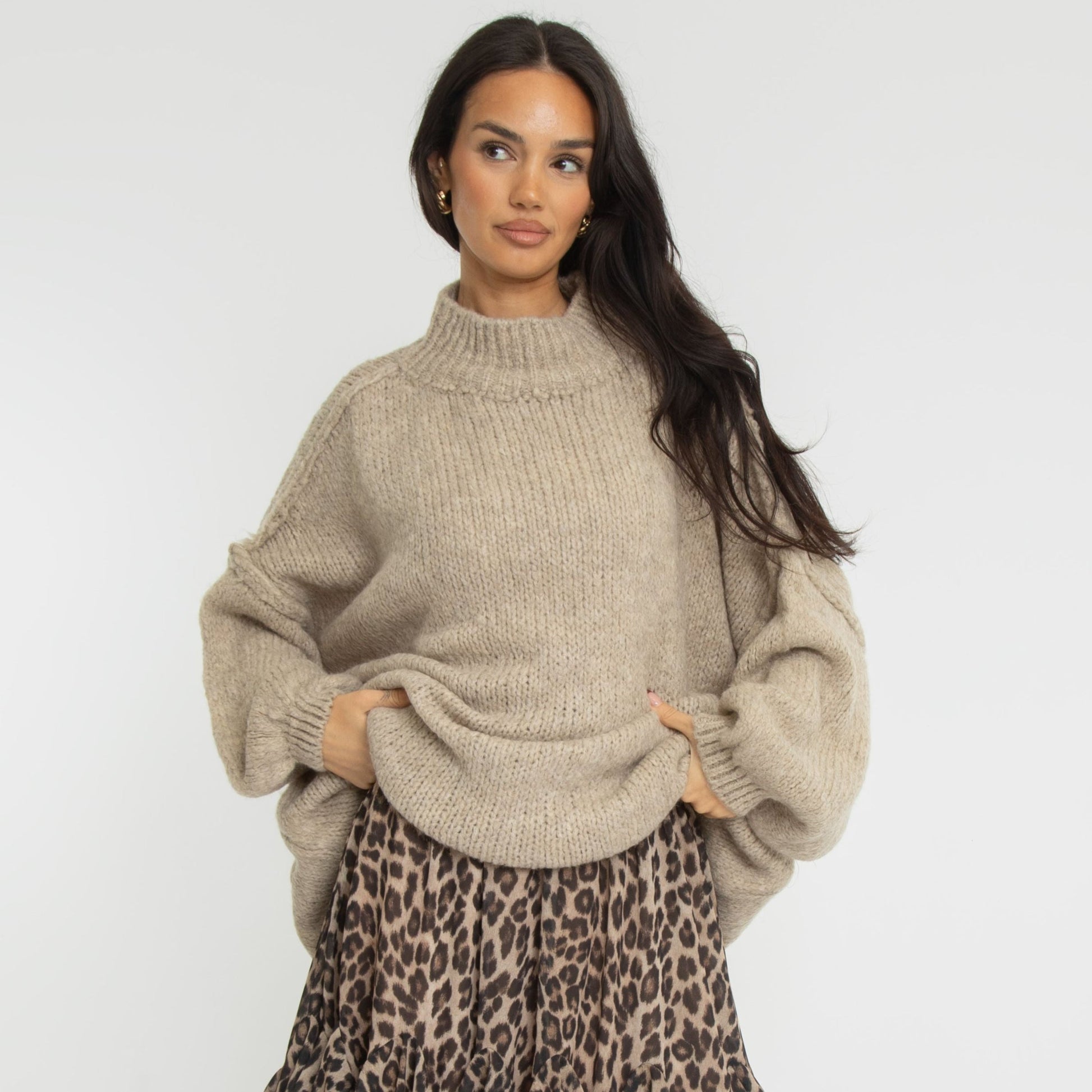 Bequemer und lässiger Oversize-Pullover für stilbewusste Frauen