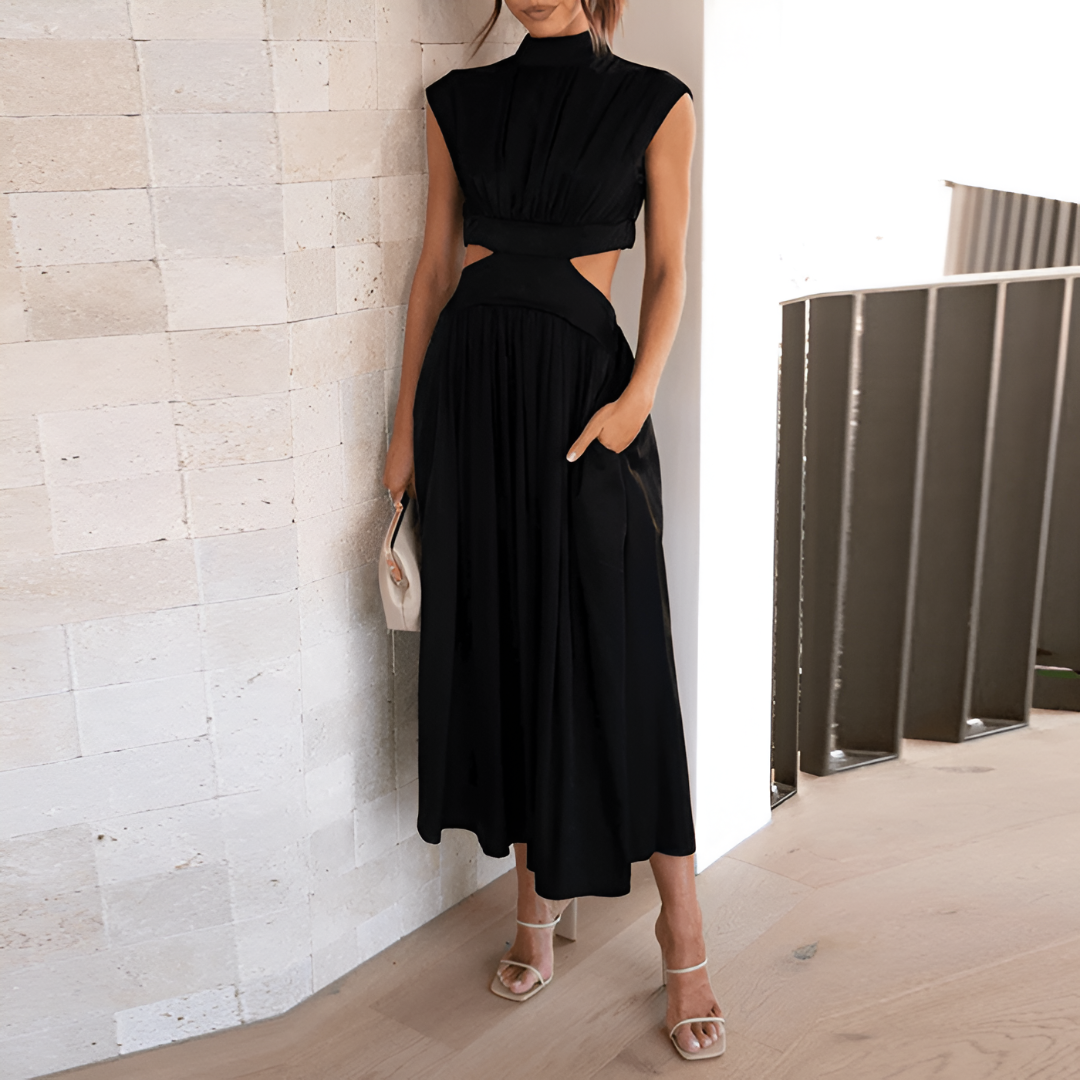 Elegantes langes Kleid mit zeitlosem Design für besondere Anlässe