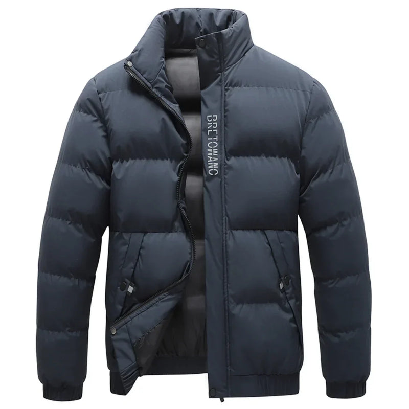 Herren Wintermantel mit klassischem Kragen und modernem Look