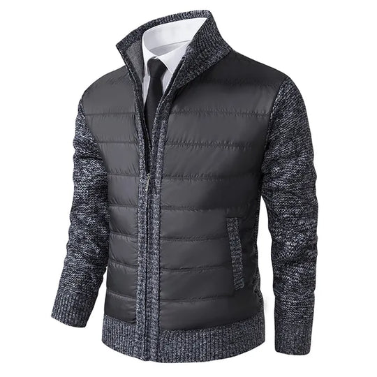 Jacke mit Strickärmeln für Herren eine ideale Wahl für den Business-Stil
