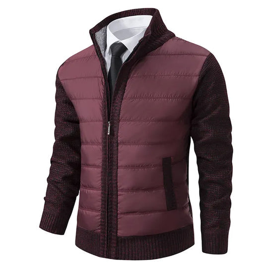 Jacke mit Strickärmeln für Herren eine ideale Wahl für den Business-Stil
