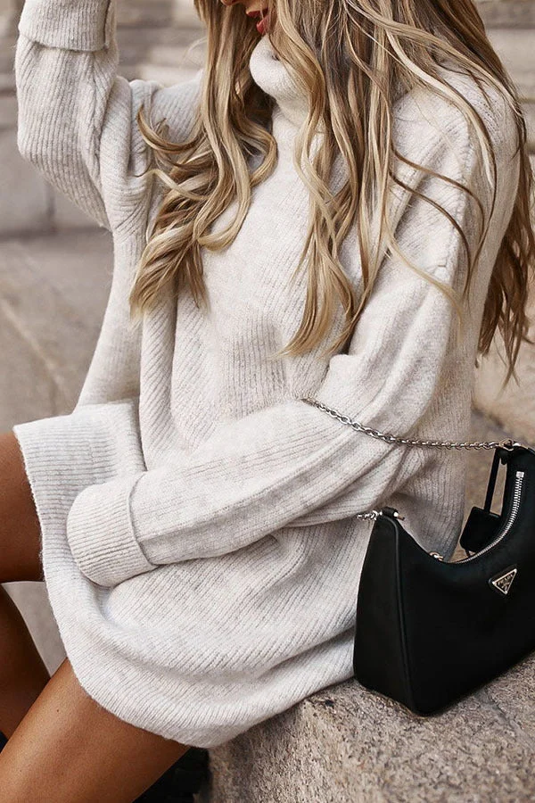 Bequemer Oversized Strickpullover - Langärmliges Mode-Essential
