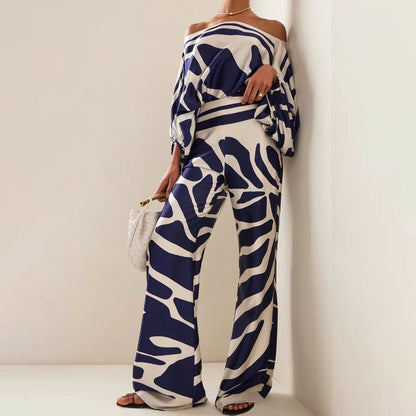 Damen Jumpsuit mit einem Ärmel und weitem Schnitt im eleganten und modernen Stil