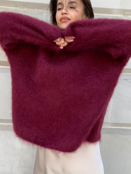 Bequemer Damenpullover mit Rundhalsausschnitt für jeden Tag