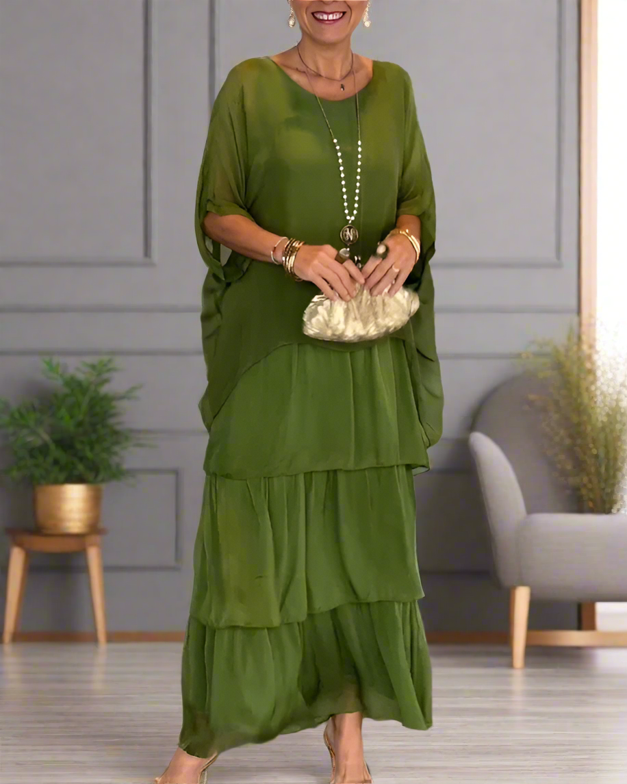 Künstlerisch inspiriertes Kleid mit modernem Look