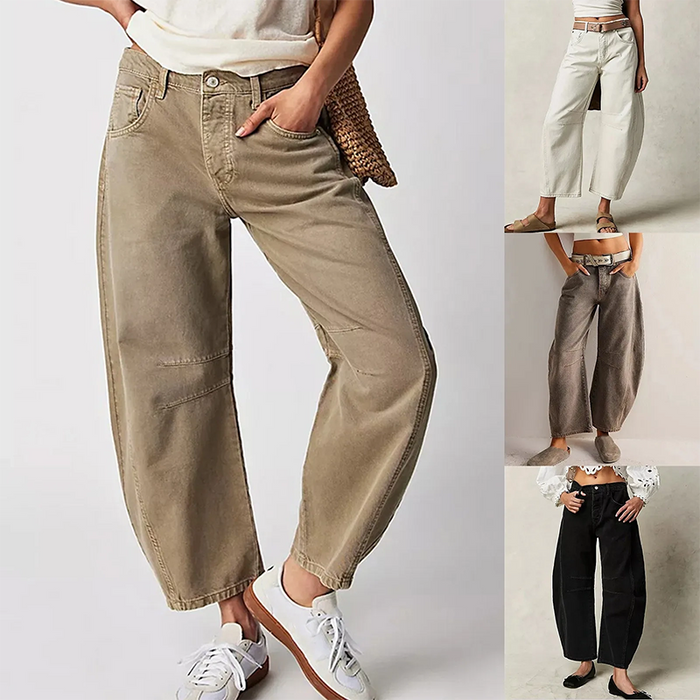 Jeans mit weitem Bein für einen bequemen und trendigen Stil