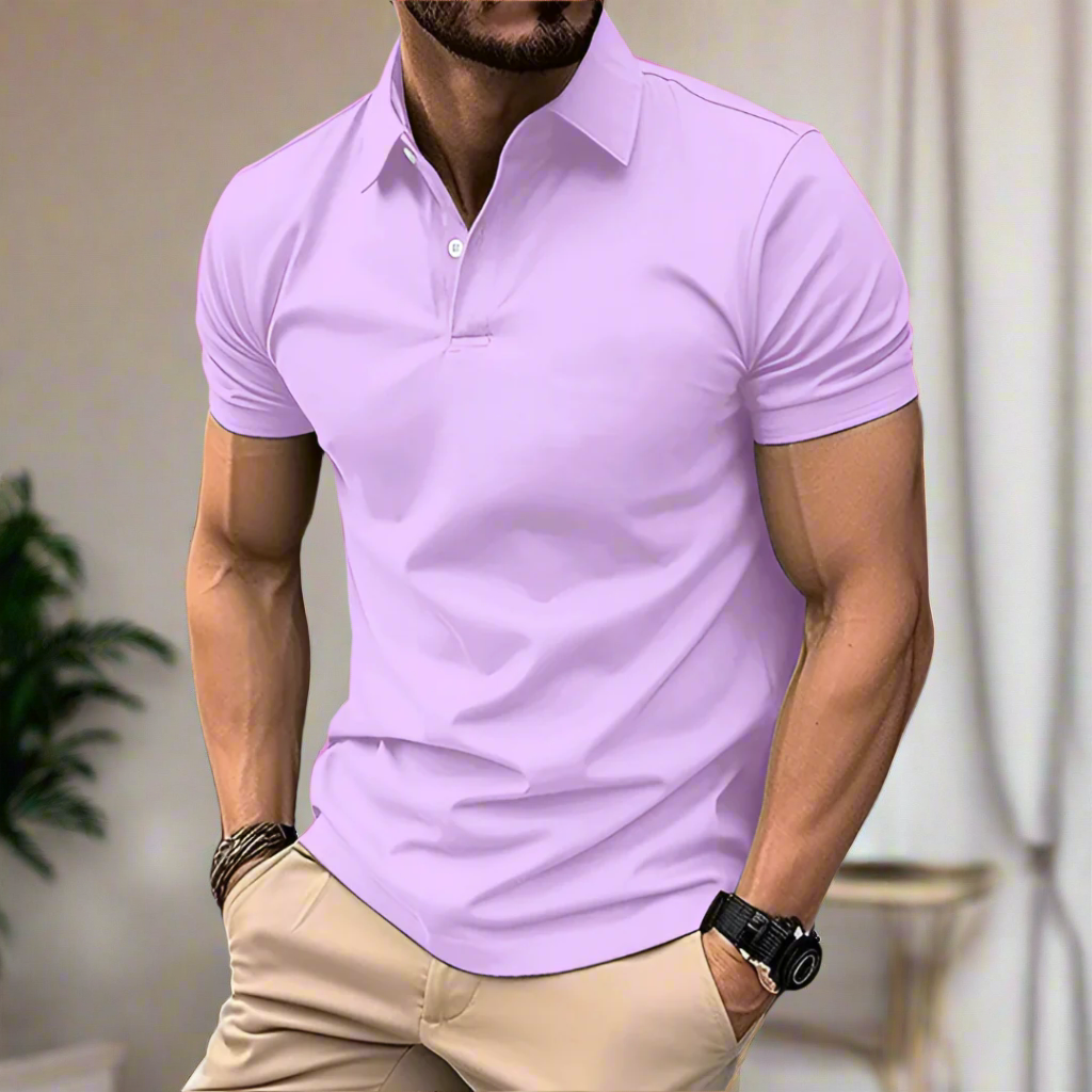 Klassisches Herren Poloshirt mit kurzen Ärmeln für einen stilvollen Auftritt