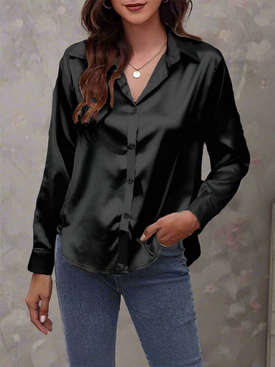 Klassisches Damenhemd mit langen Ärmeln für einen stilvollen Look