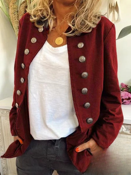 Blazer mit Knopfverschluss und langen Ärmeln für modernen Stil