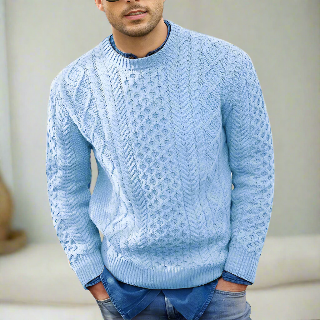 Warmer Herren-Sweater mit modernem Design
