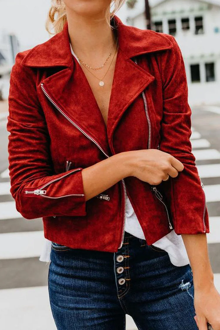 Moderne Streetstyle-Jacke mit Reverskragen und klassischem Design
