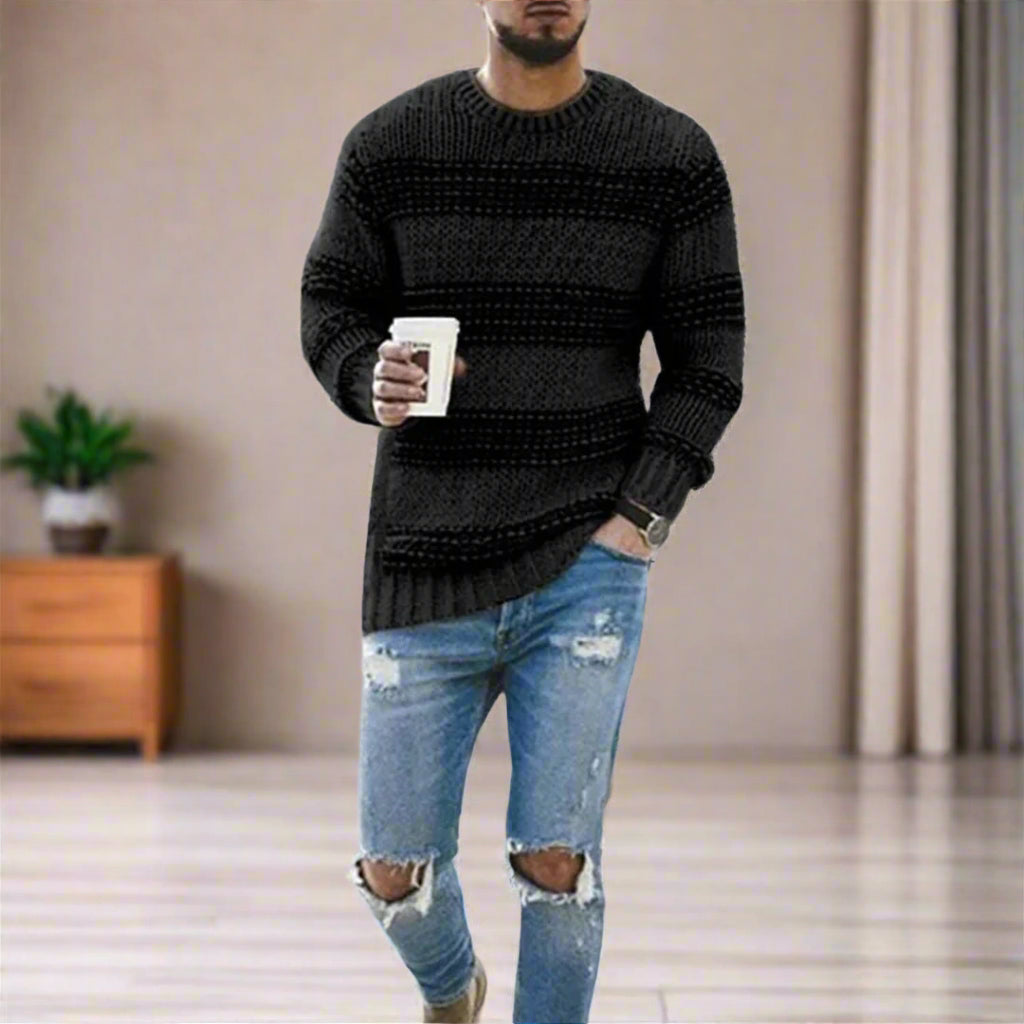 Herrenpullover mit klassischem Design perfekt für Alltag und Freizeit