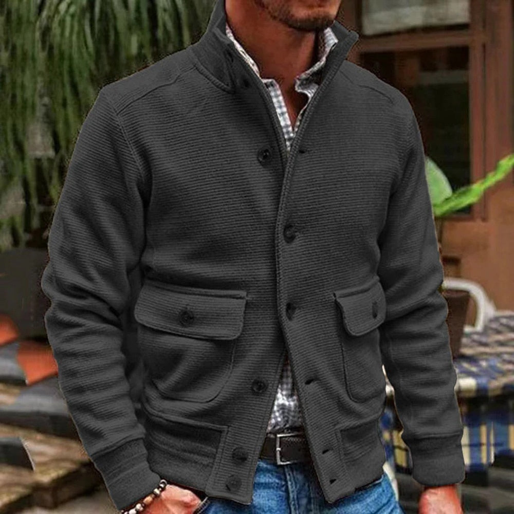 Elegante Jacke mit Knopfverschluss für den Alltag