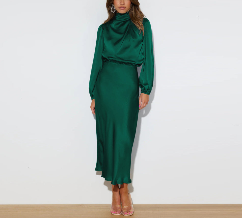 Elegantes Langarmkleid für Damen, Ideal für Verschiedene Anlässe