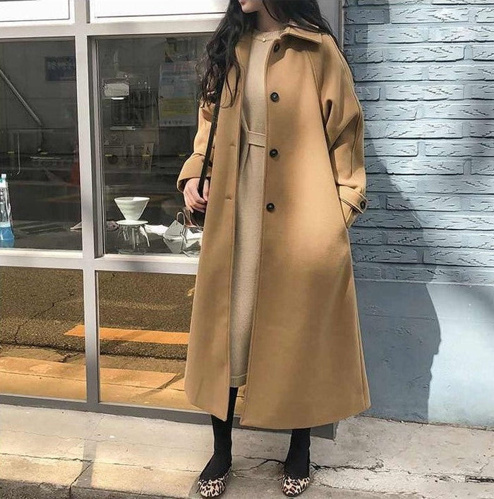Eleganter langer Mantel für Damen