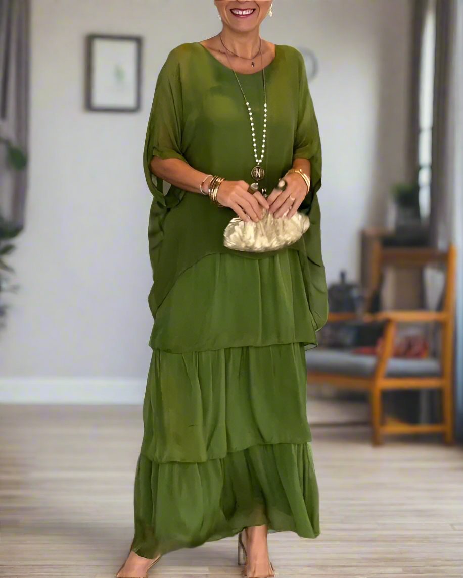 Künstlerisch inspiriertes Kleid mit modernem Look