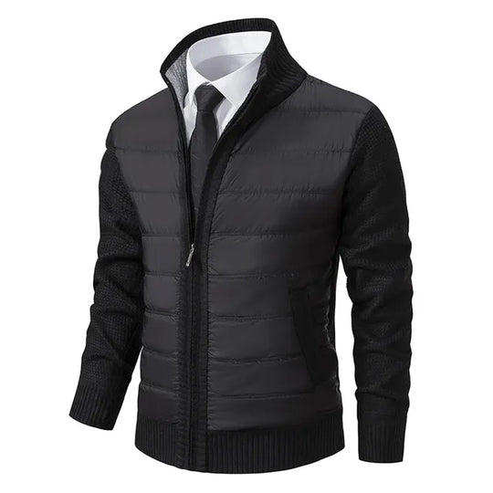 Jacke mit Strickärmeln für Herren eine ideale Wahl für den Business-Stil