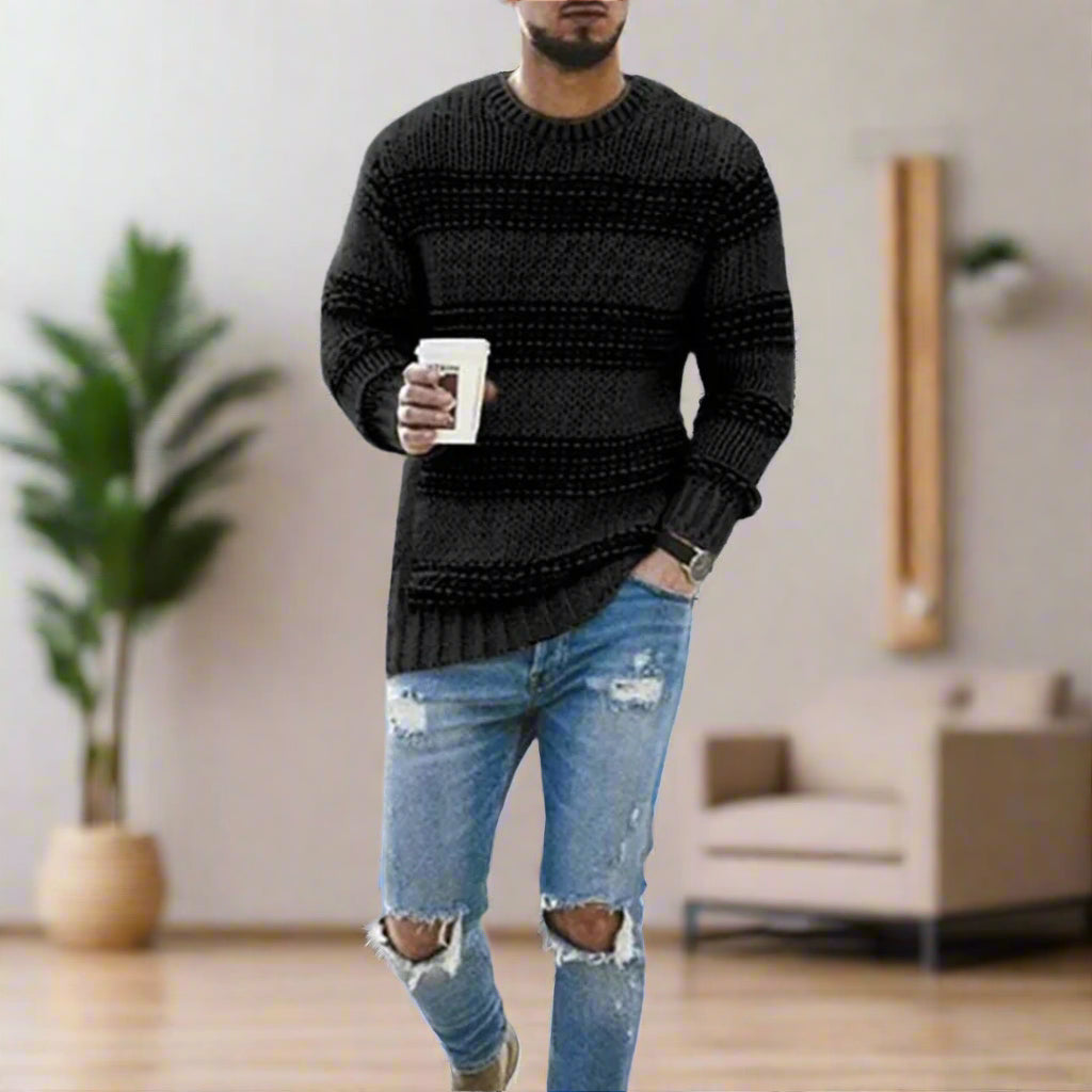 Herrenpullover mit klassischem Design perfekt für Alltag und Freizeit