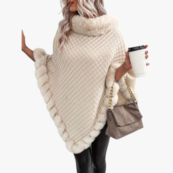 Modischer und gemütlicher Poncho mit raffiniertem Design