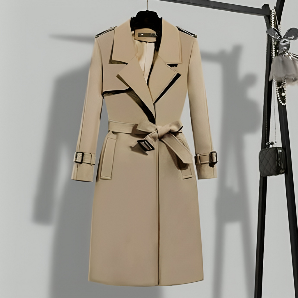 Eleganter Damen-Trenchcoat für den Herbst mit figurnaher Passform