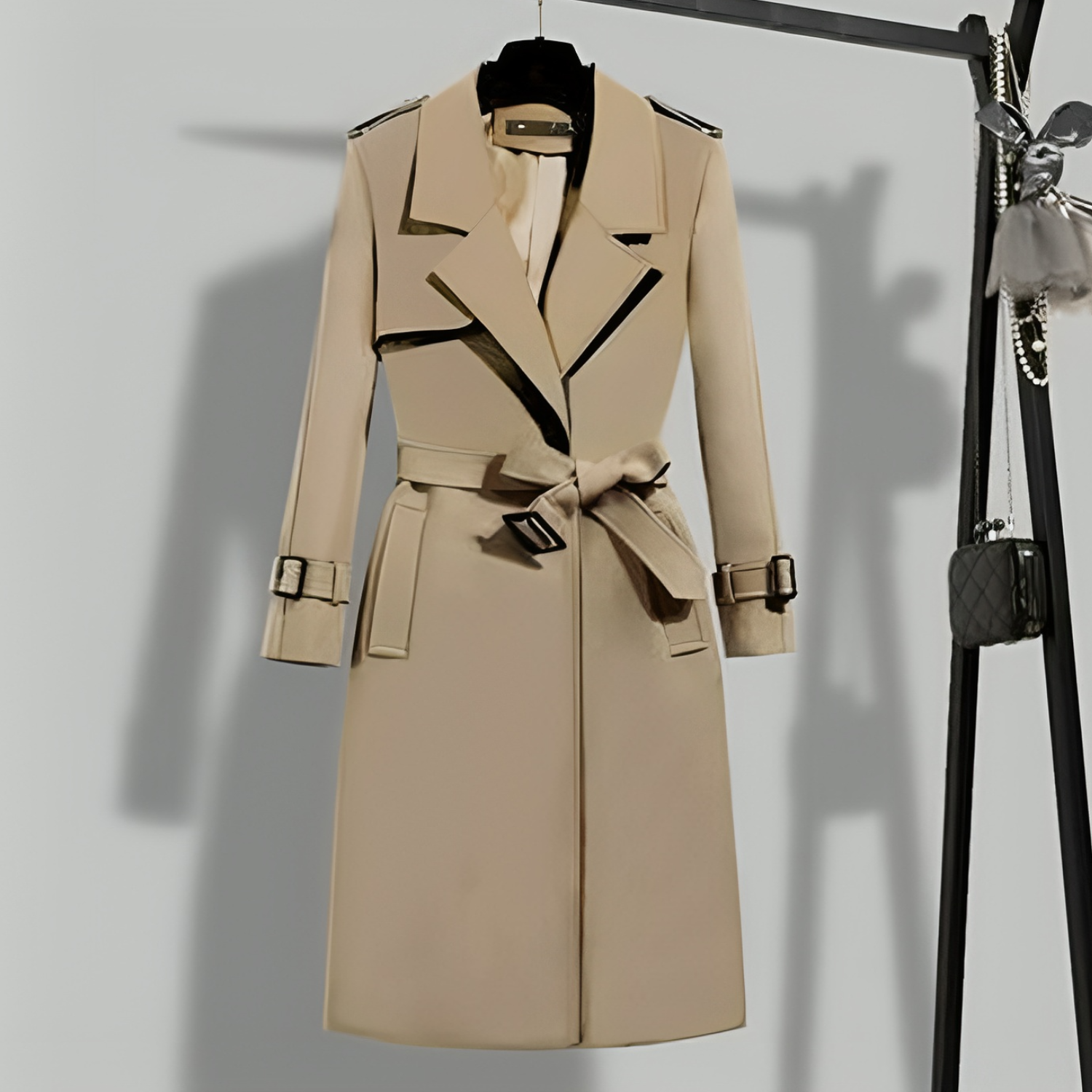 Eleganter Damen-Trenchcoat für den Herbst mit figurnaher Passform