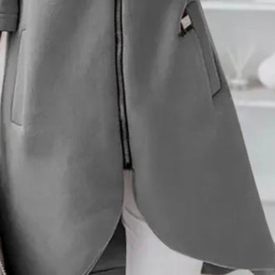 Damen-Sportjacke mit Kapuze und Reißverschluss