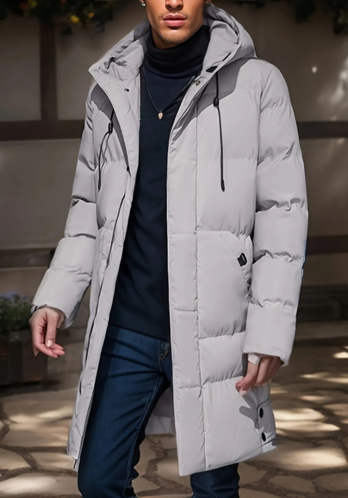 Stilvolle Herren-Winterparka für kalte Tage