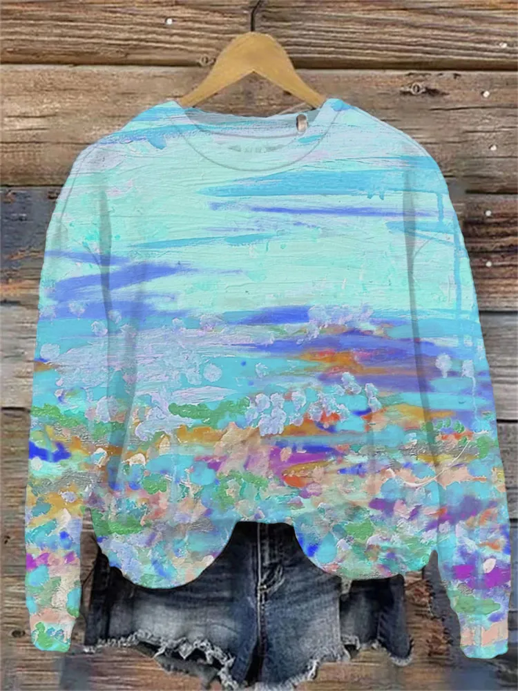 Bequemes Sweatshirt ohne Kapuze mit einzigartigem Entwurf