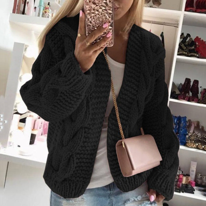 Modische und warme Damenstrickjacke für vielseitige Outfits