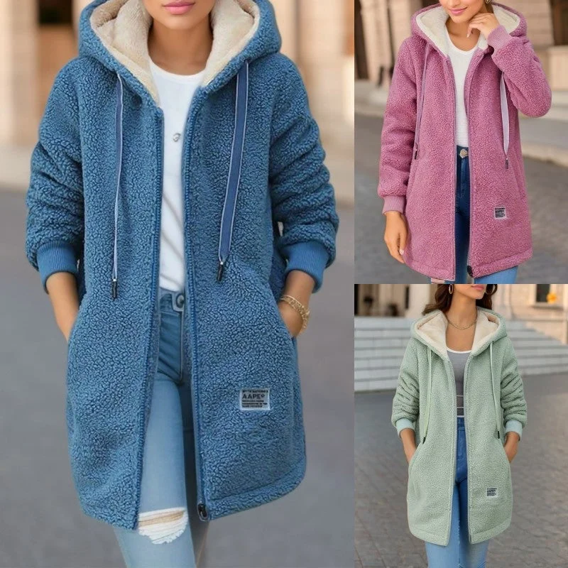 Bequeme Kapuzenjacke mit Reißverschluss – Perfekt für Damen in jeder Jahreszeit