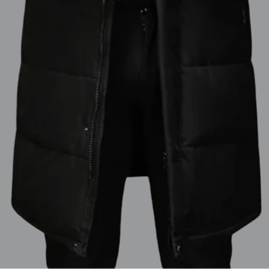 Langer Herren-Wintermantel mit modernem Design für kalte Tage