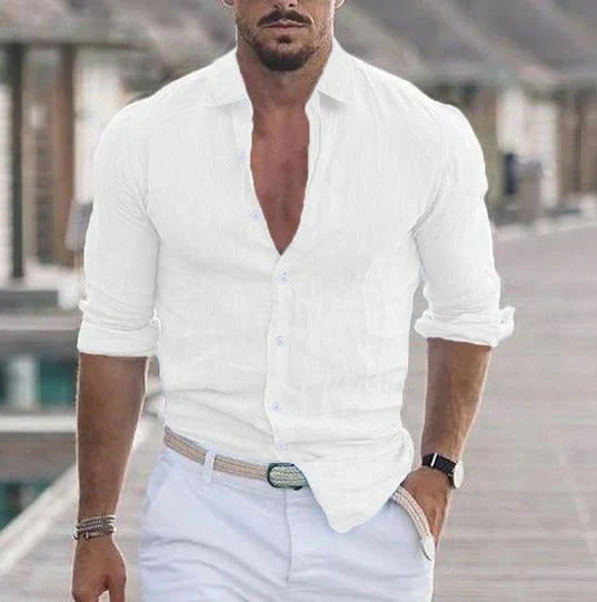 Leichtes Sommerhemd für Herren mit klassischem und stilvollem Design