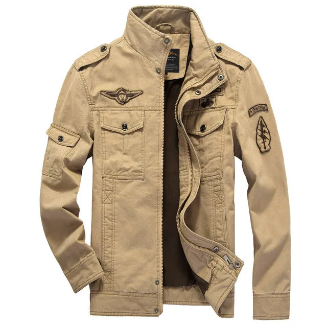 Herren Outdoor Jacke im Militärstil – Mittellanger Mantel für Freizeit und Alltag