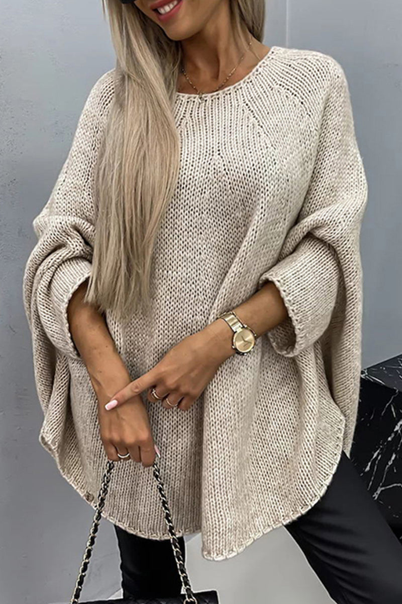 Schlichte Freizeit Bluse mit Rundhalsausschnitt – Eindeutig und Elegant