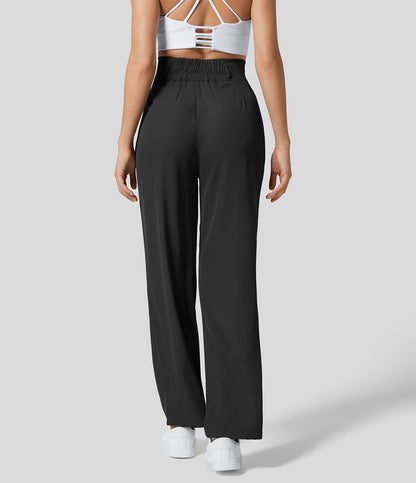 Klassische Damenhose mit geradem Schnitt und hohem Bund
