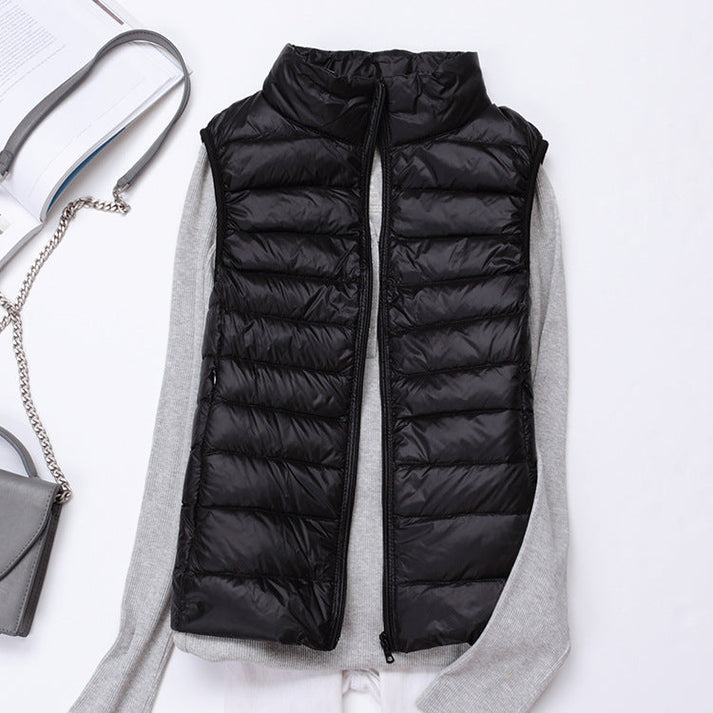 Leichte damenweste mit modernem schnitt für vielseitige outfits