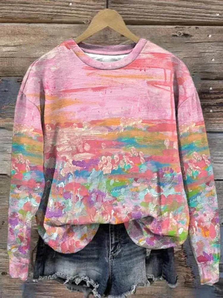 Bequemes Sweatshirt ohne Kapuze mit einzigartigem Entwurf