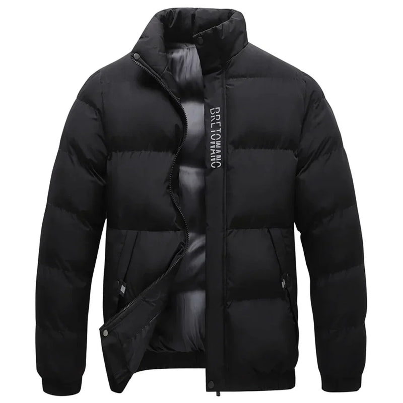 Herren Wintermantel mit klassischem Kragen und modernem Look