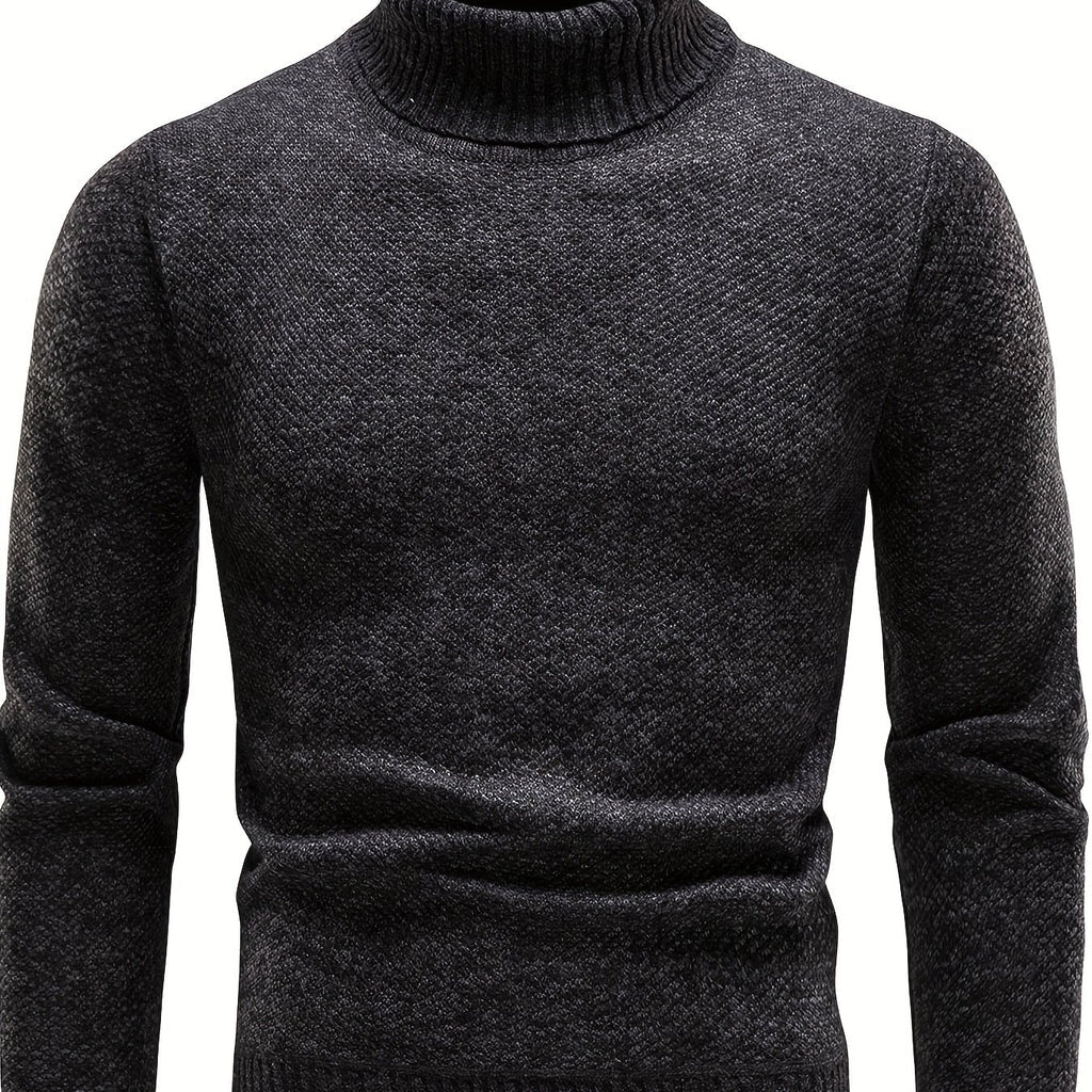 Herren Strickpullover mit Stehkragen - Bequem und Slim Fit für Herbst und Winter