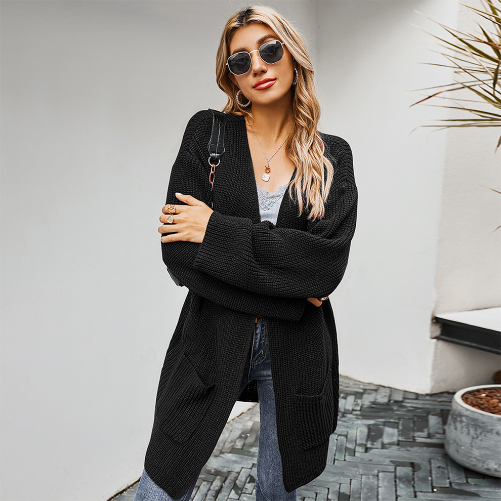 Modischer Damen-Cardigan mit trendigen Ausschnitten