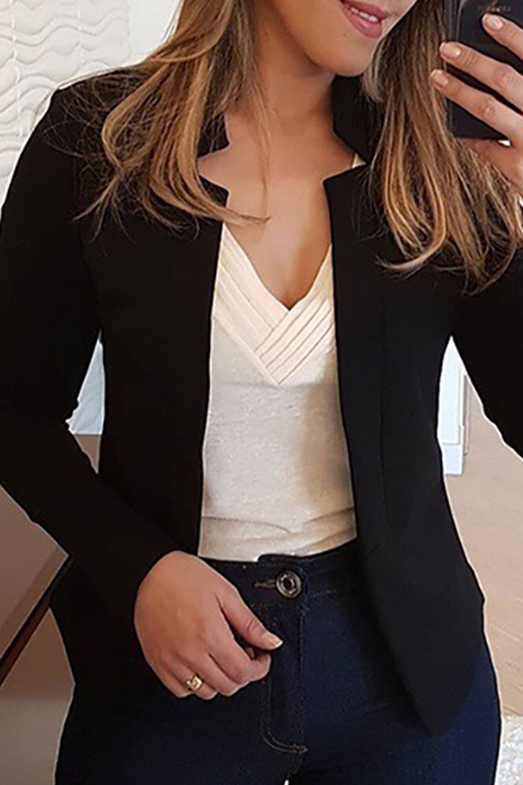 Frauen Patchwork-Jacke mit Cardigan-Kragen - Vielseitig und Stylisch