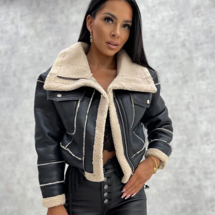 Stilvolle kurze Damenjacke mit modernem Design