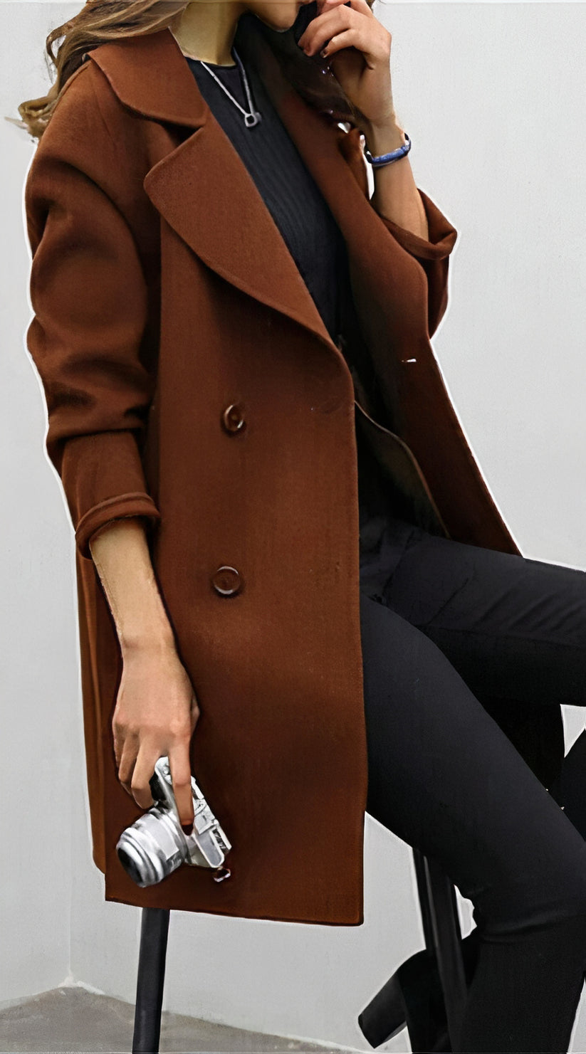 Lässiger Wintermantel für Elegante Damen