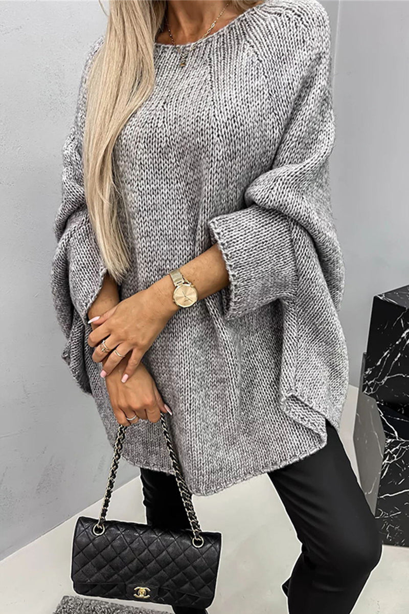 Schlichte Freizeit Bluse mit Rundhalsausschnitt – Eindeutig und Elegant