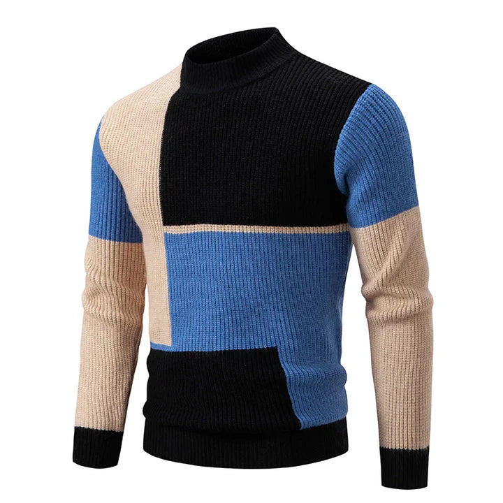 Herren Herbstpullover mit Farbintensivem Entwurf – Stilvoll und Bequem