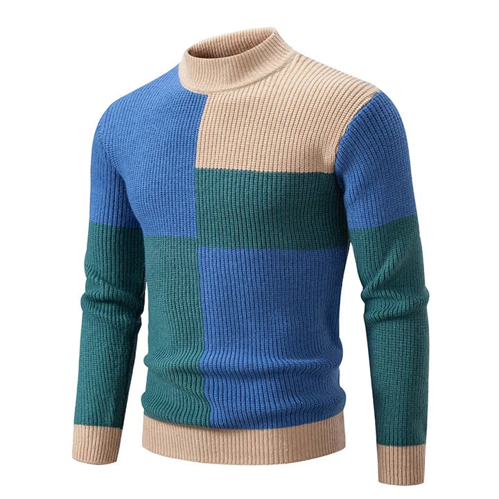 Herren Herbstpullover mit Farbintensivem Entwurf – Stilvoll und Bequem