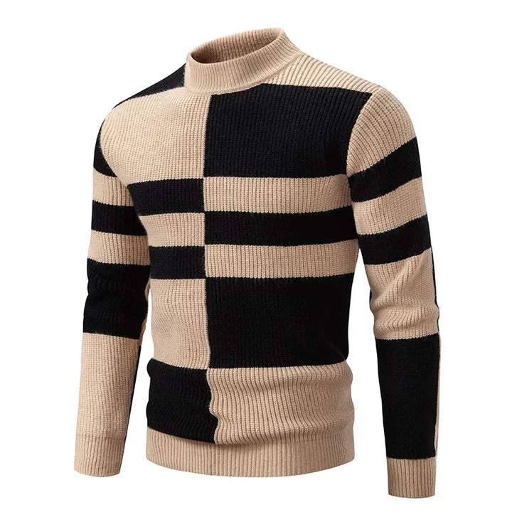Herren Herbstpullover mit Farbintensivem Entwurf – Stilvoll und Bequem