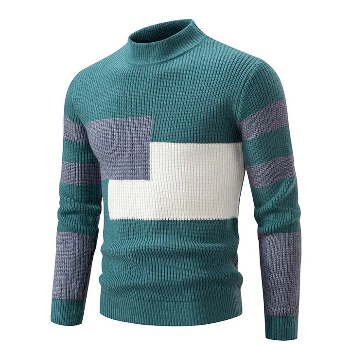 Herren Herbstpullover mit Farbintensivem Entwurf – Stilvoll und Bequem