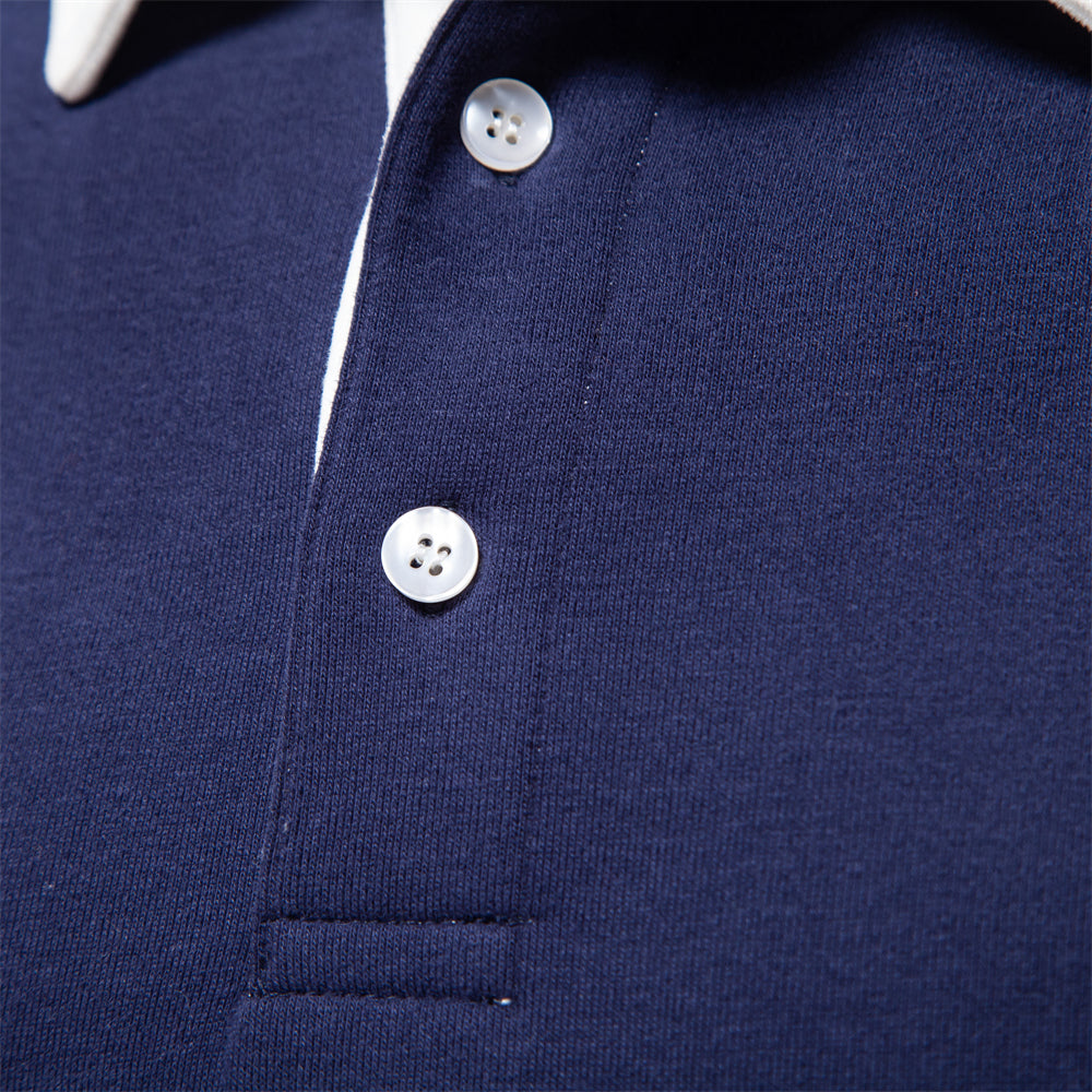 Herren Polopullover mit langen Ärmeln ideal für einen modernen und lässigen Look im Alltag