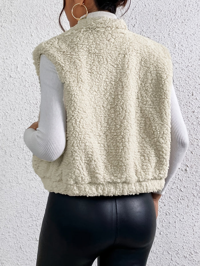 Weiche und gemütliche Damenweste mit Reißverschluss für vielseitige Looks